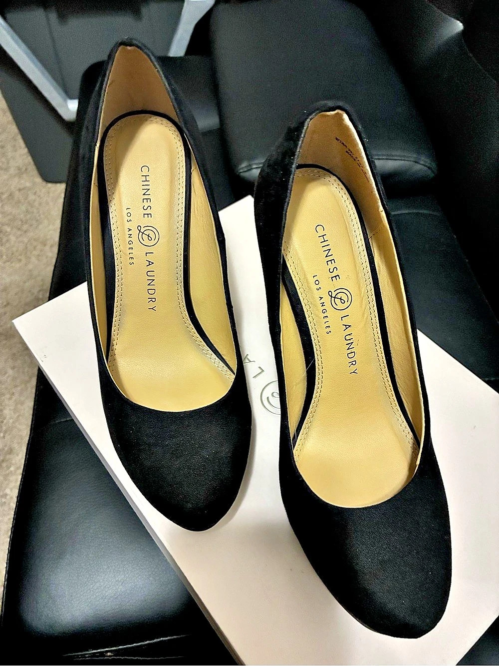 Chinese Laundry Black Platform Heels